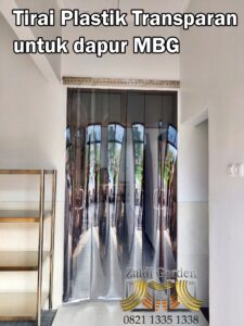 Tirai Plastik transparan untuk dapur MBG 4Tirai Plastik Transparan
