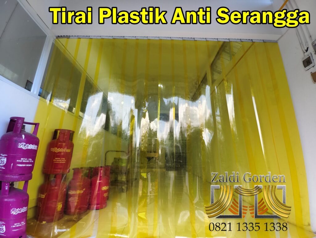 Tirai Plastik transparan untuk dapur MBG anti serangga 1Tirai Plastik Transparan