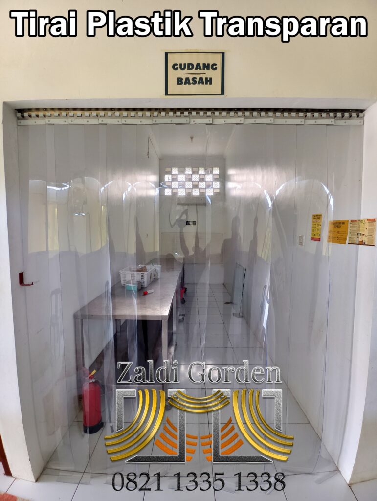 Tirai Plastik transparan untuk dapur Gudang Basah Program Makan siang bergizi gratis mbg 3Tirai Plastik Transparan